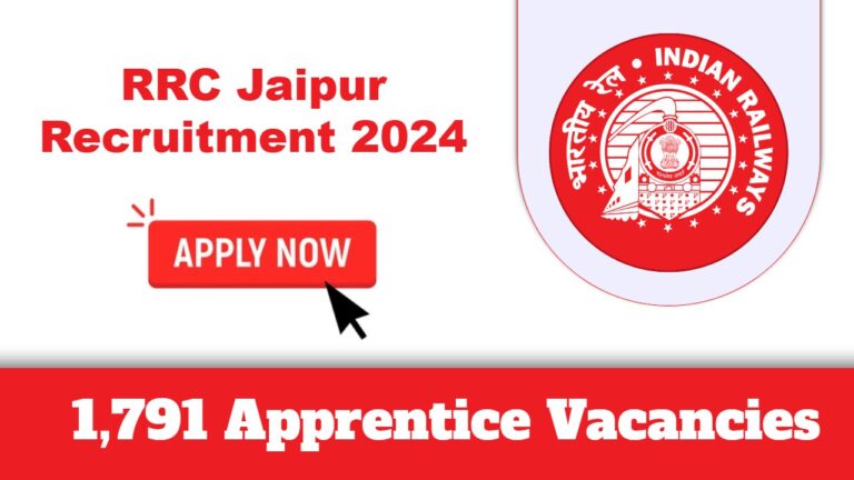 RRC Recruitment jaipur 2024 | 1,791 Apprentice Vacancies