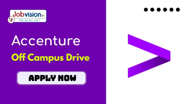 Accenture Off Campus drive 2025 Hiring For Web Developer Associate Role