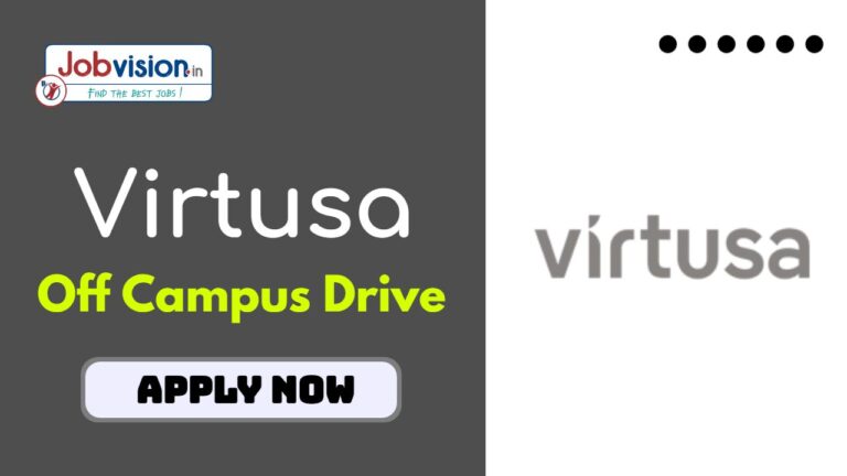 Virtusa Recruitment 2025 Network Engineer role for B.E, B.Tech - Apply Online